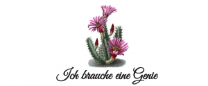 Das Logo von "Ich brauche eine Genie"